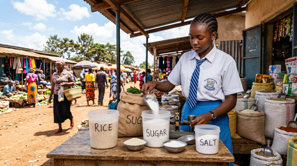 African secondary school student