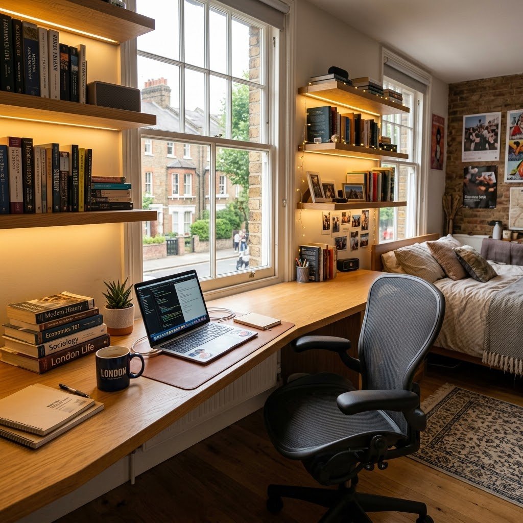 The Compact Floating Workspace - student studio idea