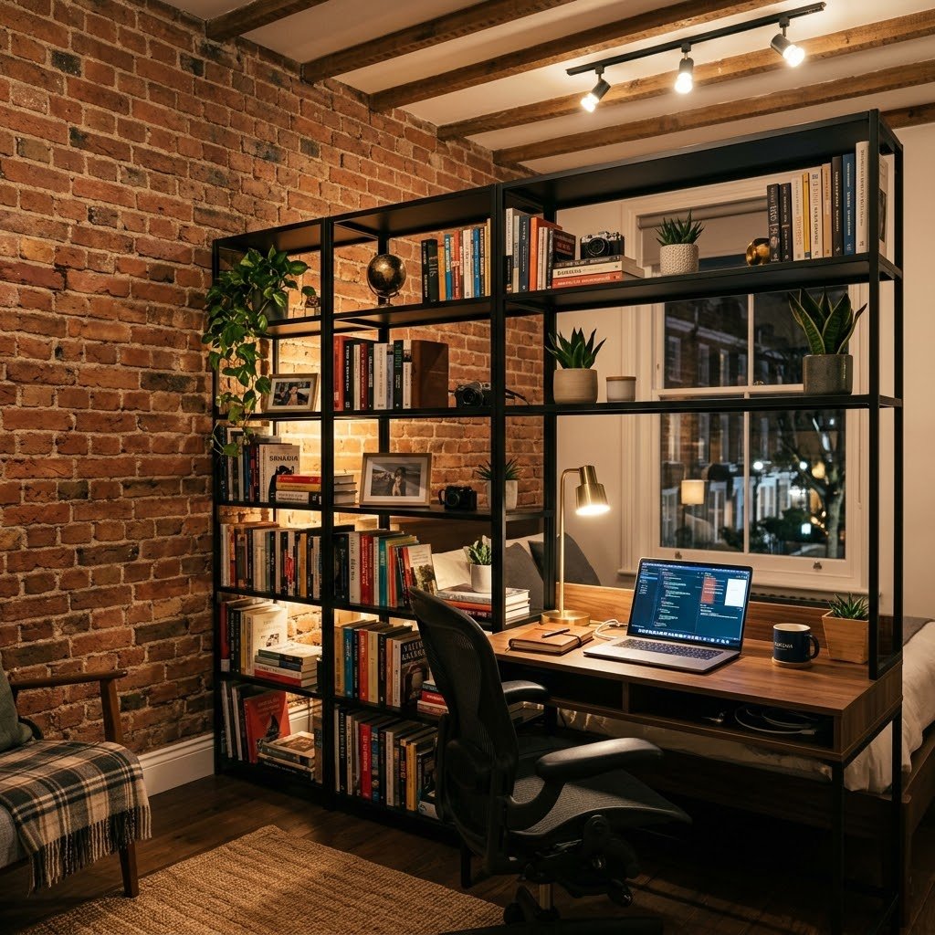 The Industrial Brick Accent Studio - student studio idea