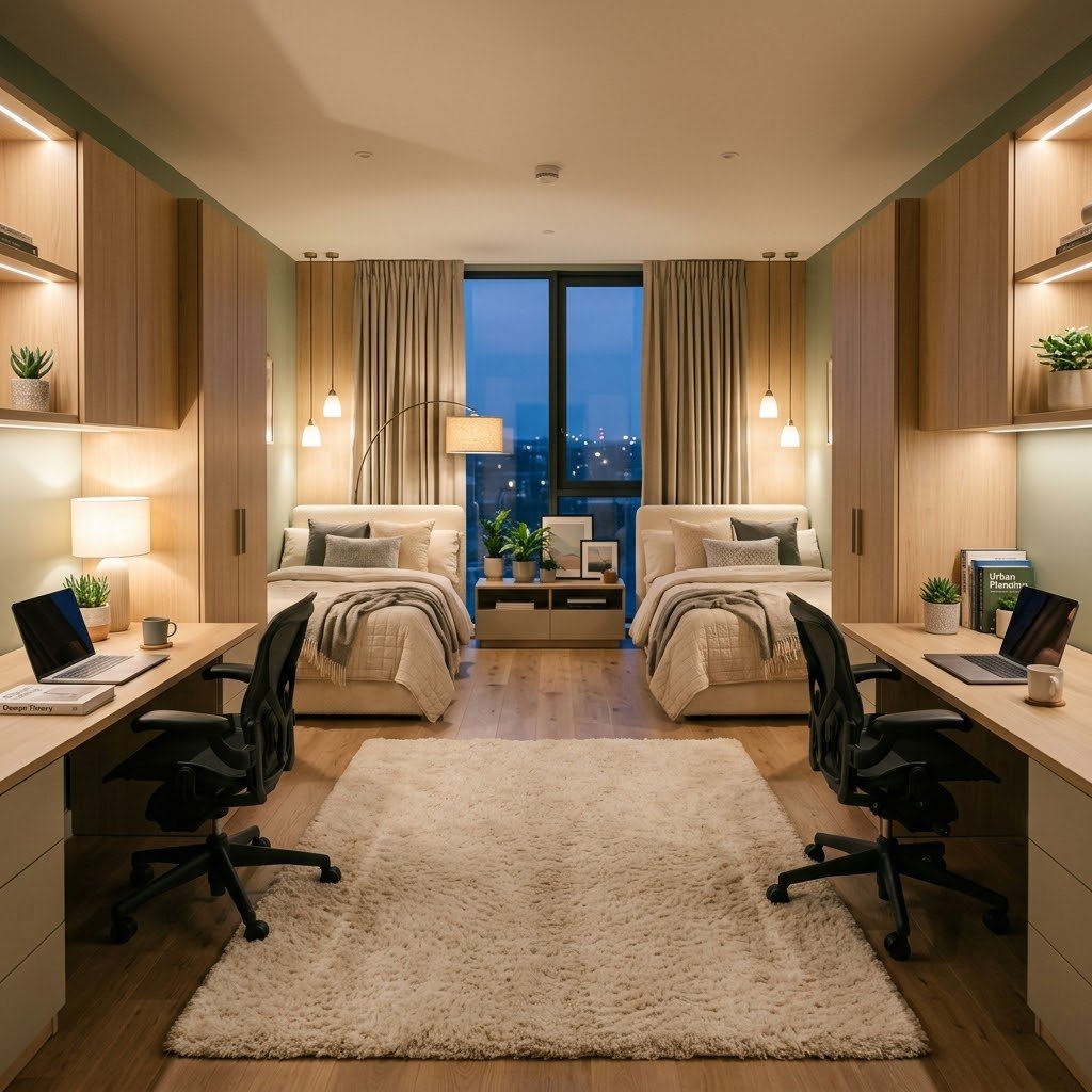 The Dual Mirror-Image Twin Studio - student studio idea