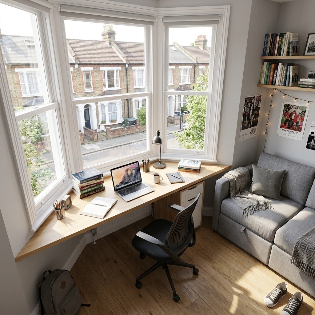 The Corner Window Study Pod - student studio idea