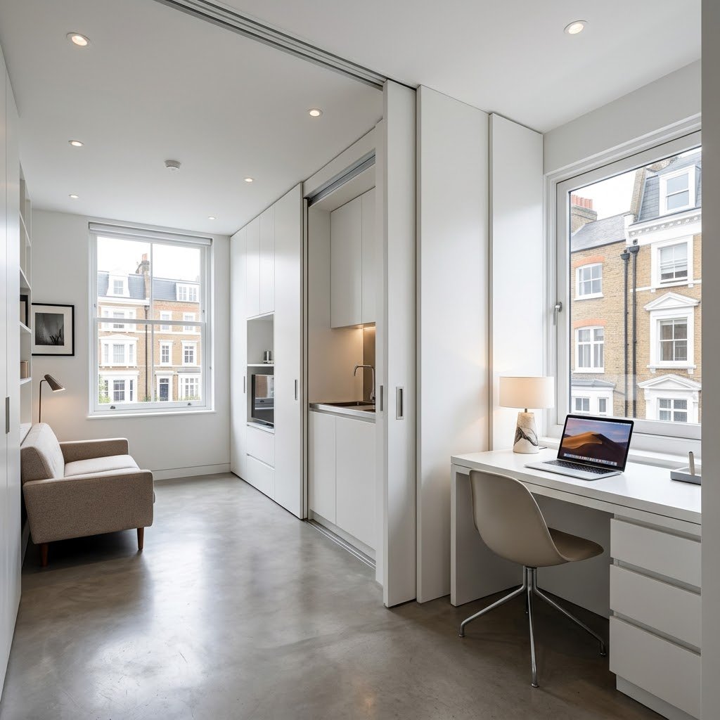 The Hidden Galley Kitchenette Block - student studio idea