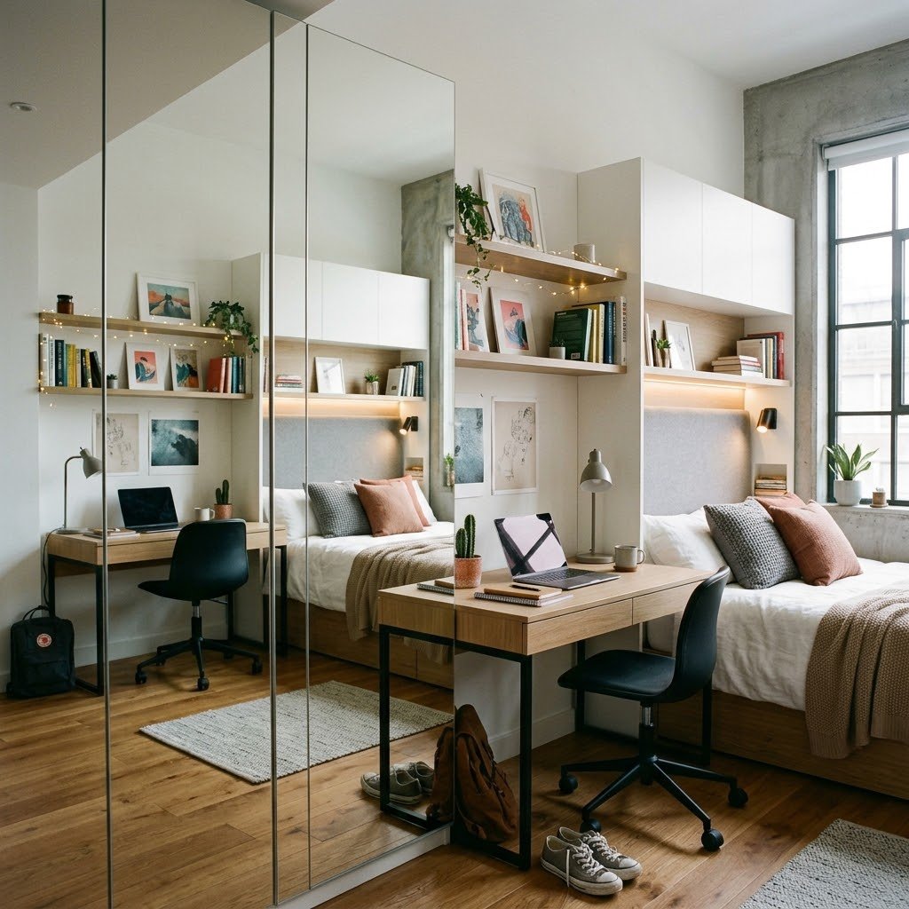 The Compact Glass Mirror Illusion - student studio idea