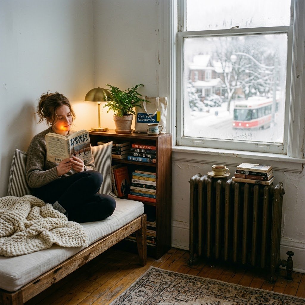 The Radiator-Side Reading Nook - student studio idea