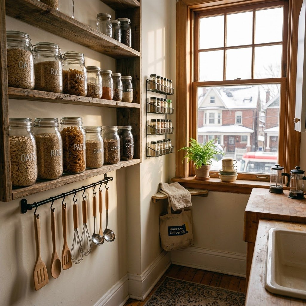 The Tiny Kitchen Pantry Wall - student studio idea
