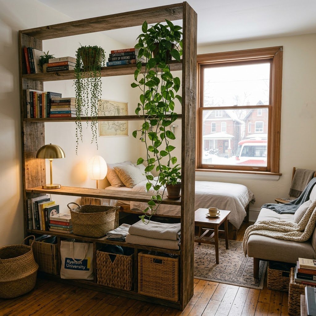 The Secondhand Bookshelf Divider - student studio idea