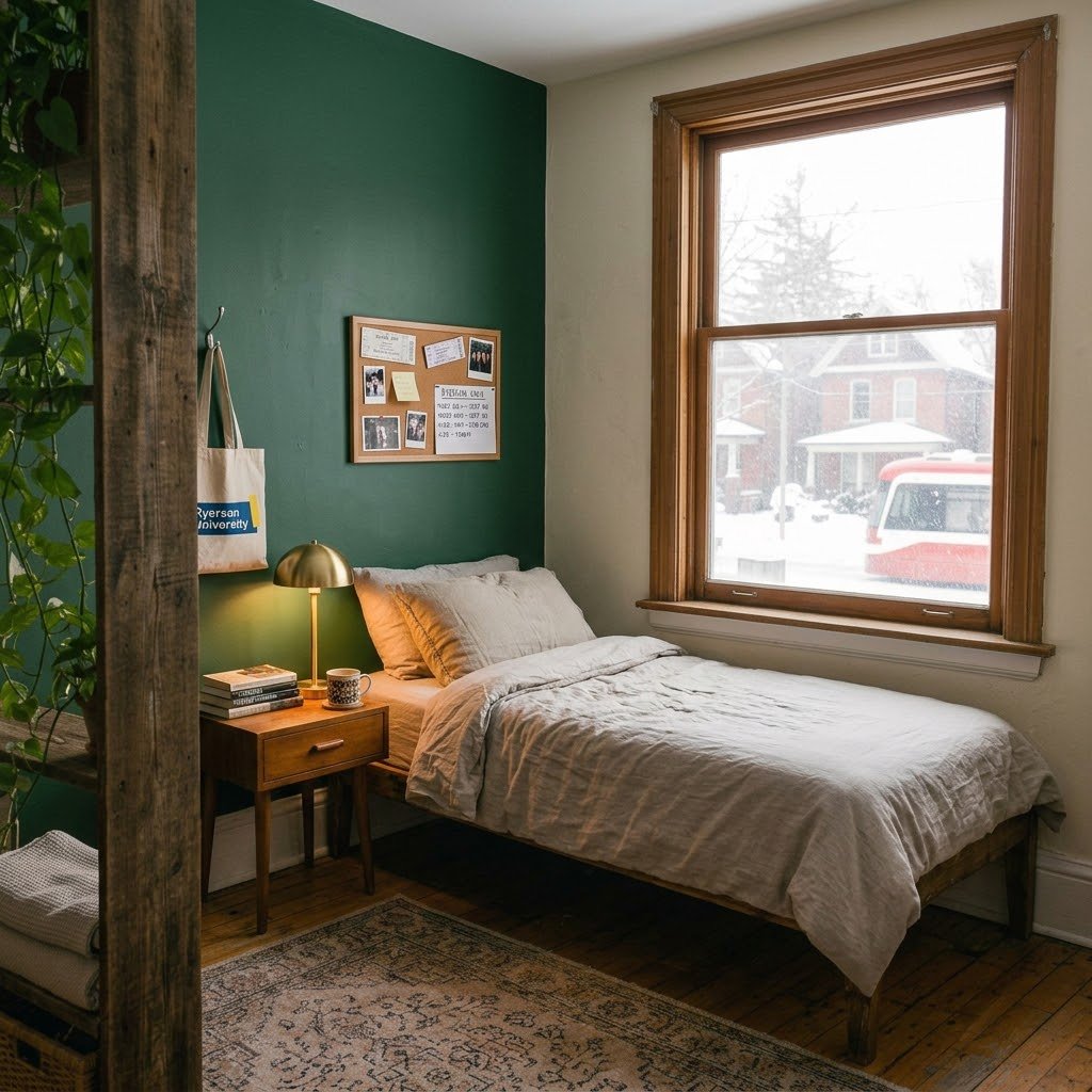 The Peel-and-Stick Accent Wall - student studio idea