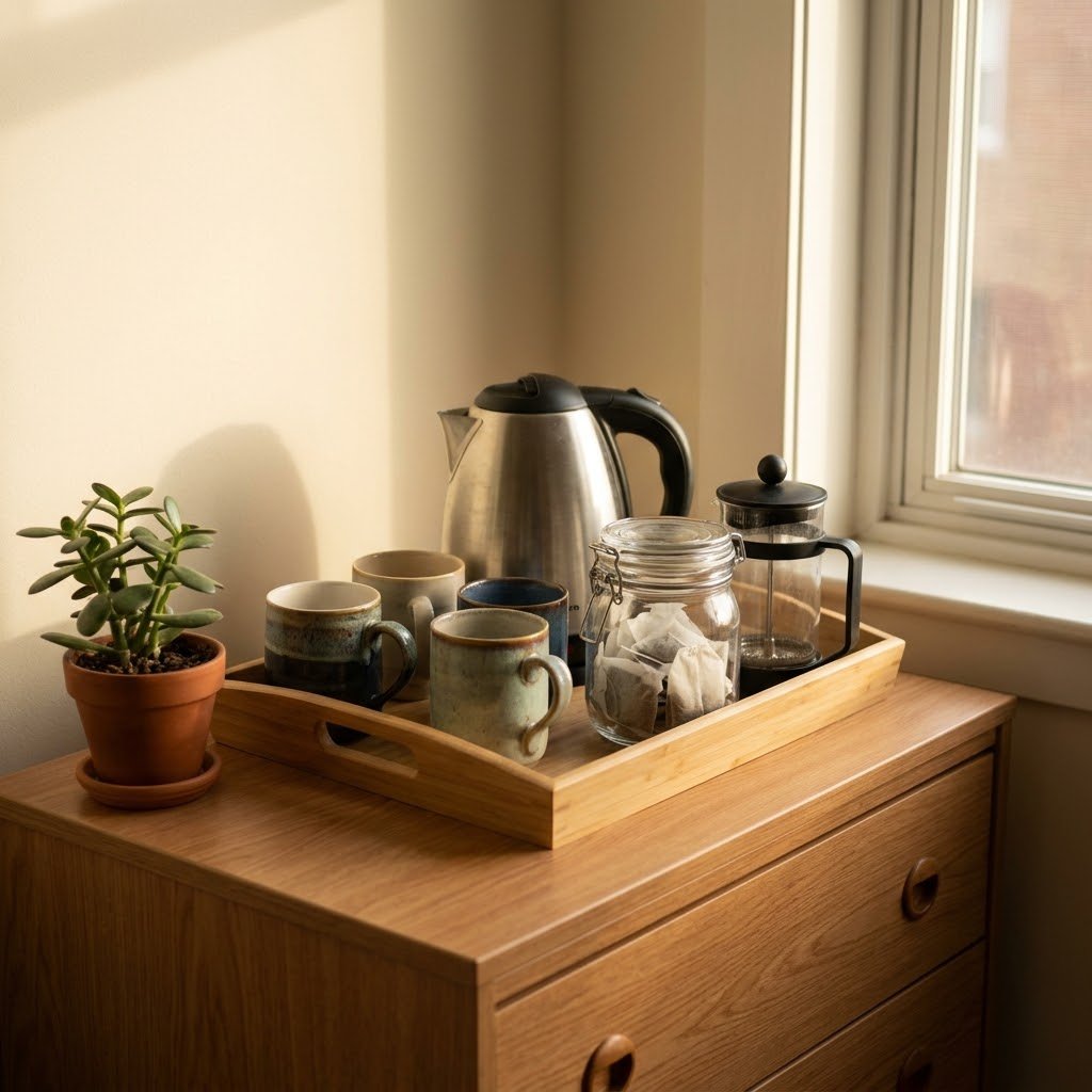 The Cozy Tea and Coffee Station - student studio idea