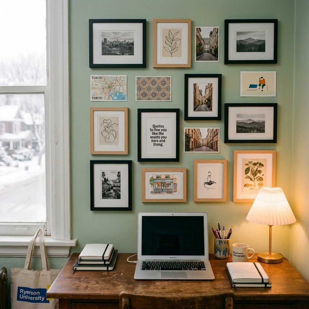 The Budget Gallery Wall - student studio idea
