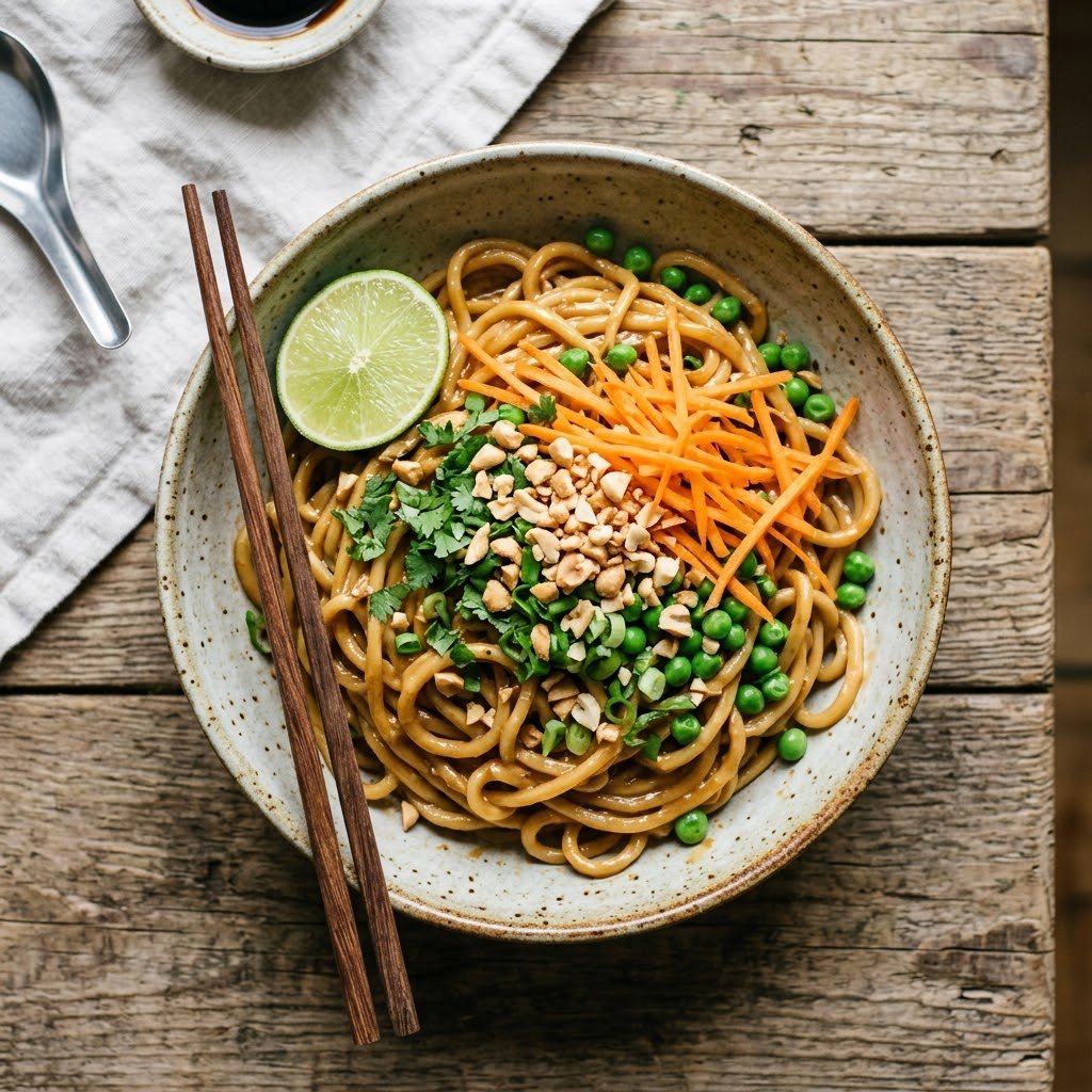 The 10-Minute Peanut Noodle Bowl