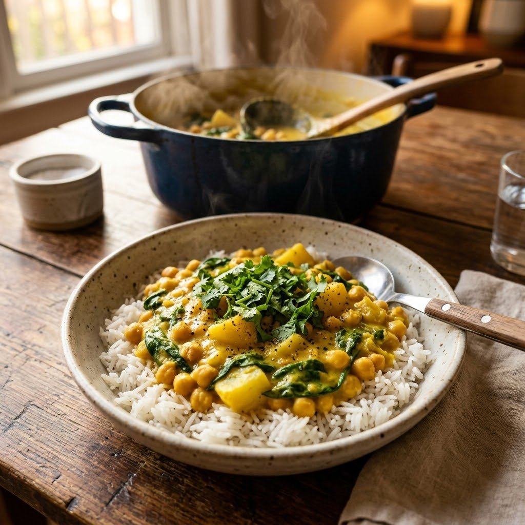 The 15-Minute Chickpea Coconut Curry