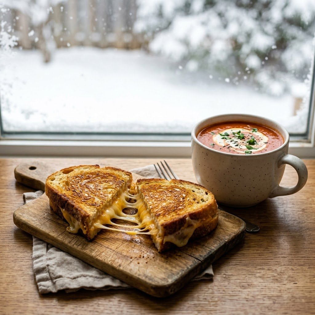 The Toasted Cheese and Tomato Soup Dunk