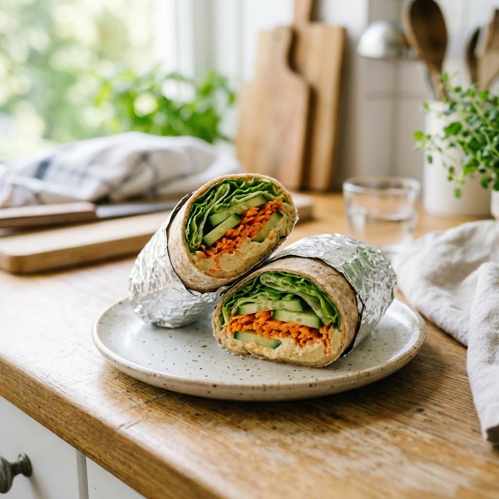 The Hummus and Crunchy Veg Wrap