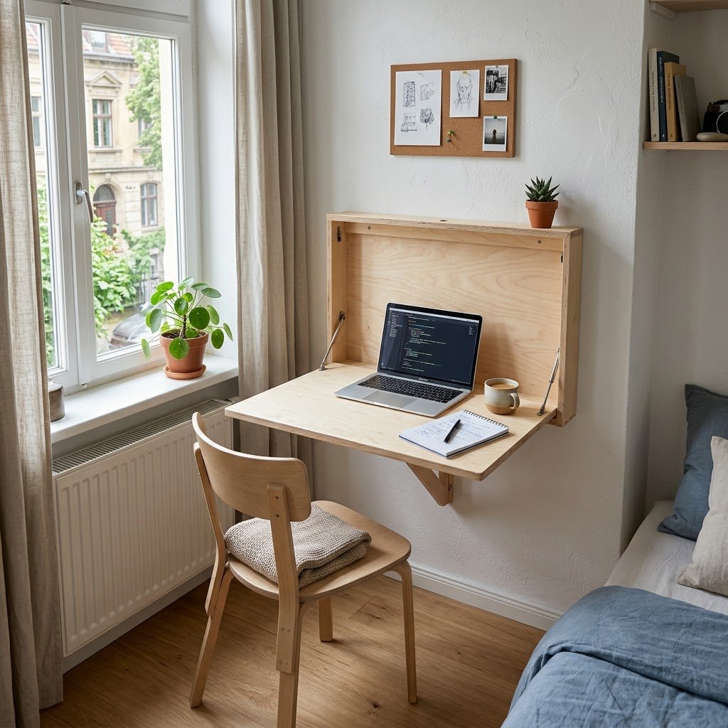 The Fold-Away Desk Wall The Fold-Away Desk Wall