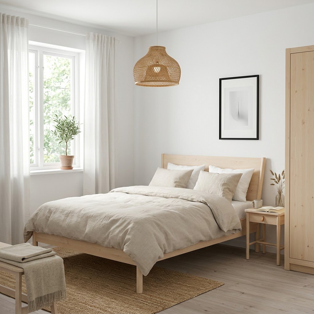 The Warm-Wood and White Scandinavian Room The Warm-Wood and White Scandinavian Room