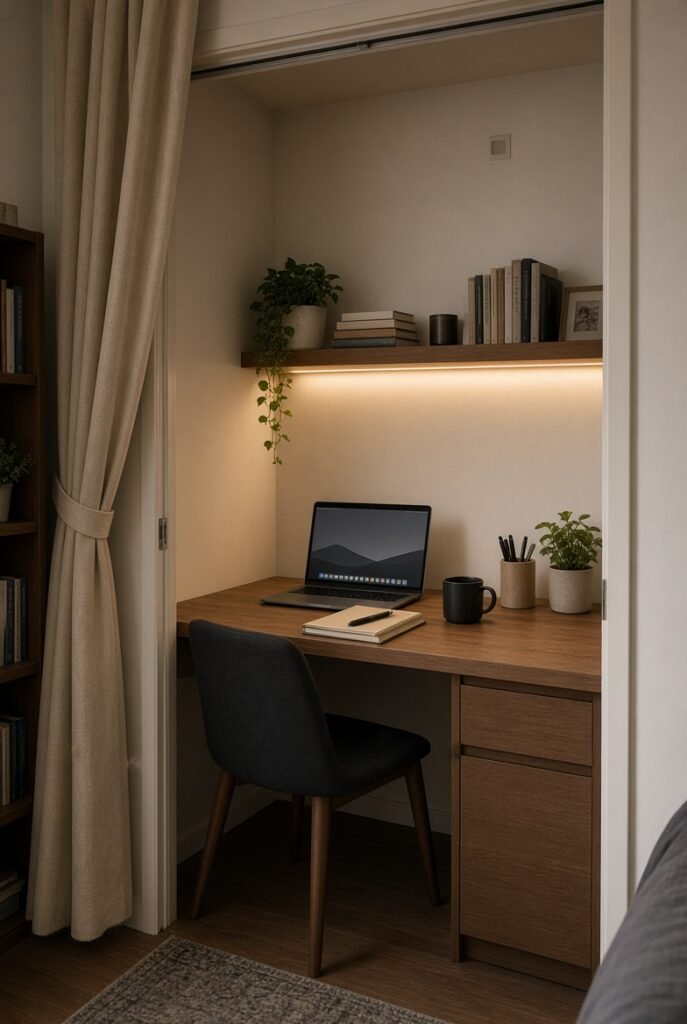 The Closet Study Cubby - student studio idea